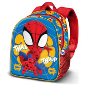 Mochila Pré-Escolar Marvel Spidey Com Estampa 3D de Teia de Aranha 31cm