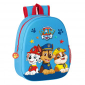 Mochila Pré Escolar Patrulha Pata 3D 33cm adap trolley