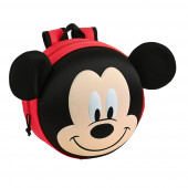 Mochila Pré Escolar Redonda 3D Mickey 31cm