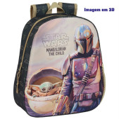 Mochila Pré-Escolar Star Wars Mandalorian 3D