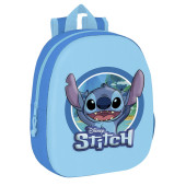 Mochila Pré Escolar Stitch Disney 3D 33cm
