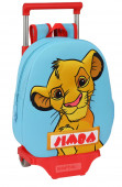 Mochila Trolley Pré Escolar Simba 3D 33cm