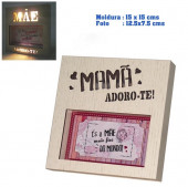 Moldura com Luz Dia da Mãe Mamã