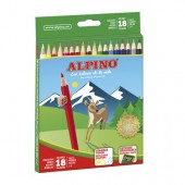 Pack de 18 lápis de cor - Alpino