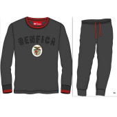 Pijama Veludo Preto S. L. Benfica Criança