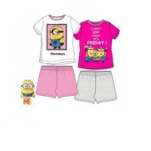 Pijama Verão Minions 4 Und