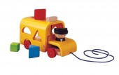 Plan Toys - Autocarro com Formas Coloridas