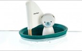 Plan Toys  - Barco com urso Polar