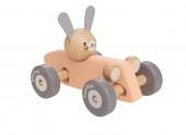 Plan Toys - Bunny Racing Car Pastel Collection