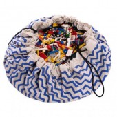 Play&Go Saco Arrumação Zig Zag Azul