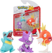 Pokémon 3 Figuras Combate - Toxel, Totodile e Magikarp