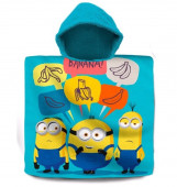 Poncho Praia Algodão Minions Banana