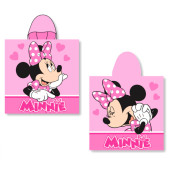 Poncho Praia Algodão Minnie Hearts