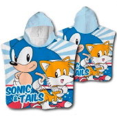 Poncho Praia Algodão Sonic & Tails