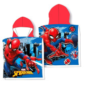 Poncho Praia Algodão Spiderman Great Power