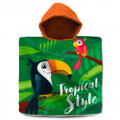 Poncho Praia Algodão Tucan Tropical Style