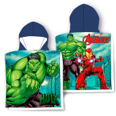 Poncho Praia Microfibra Avengers Hulk Iron Man