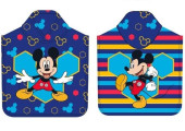 Poncho Praia Microfibra Mickey Azul