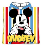 Poncho Praia Microfibra Mickey Stripes