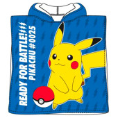 Poncho Praia Microfibra Pokémon Pikachu Ready for a Battle