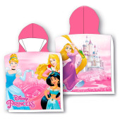 Poncho Praia Microfibra Princesas Disney Castelo