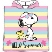 Poncho Praia Microfibra Snoopy Hello Summer