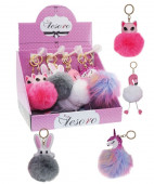 Porta-Chaves Animais Pompom