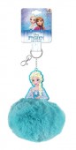 Porta chaves com pompom de Elsa Frozen
