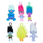 Porta chaves peluche Trolls 15cm - sortido
