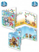 Postal Felicitações 3D Patrulha Pata Sortido