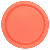 Pratos Coral Redondos 22cm - 16 und