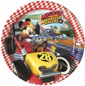 Pratos Mickey Super Pilotos 23cm - 8 Und