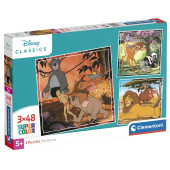 Puzzle 3x48 peças Disney Classics