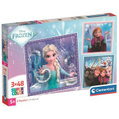 Puzzle 3x48 peças Frozen Disney