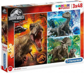 Puzzle 3x48 peças Jurassic World