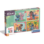 Puzzle 4 em 1 Stitch Clementoni