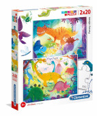 Puzzle Dinossauros 2x20 peças