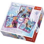 Puzzle Frozen 3 em 1