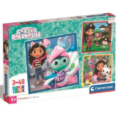 Puzzle Gabby´s Dollhouse 3x48 peças