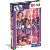 Puzzle Huntrix Kpop Demon Hunters SuperColor 104 peças Puzzle Huntrix Kpop Demon Hunters SuperColor 104 peças