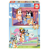 Puzzle Madeira 2x25 peças Bluey