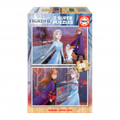 Puzzle Madeira 2x25 peças Frozen 2