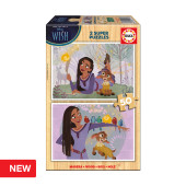 Puzzle Madeira 2x50 peças Wish Disney