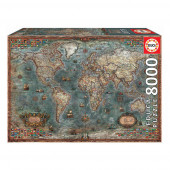 Puzzle Mapa Histórico do Mundo 8000 peças