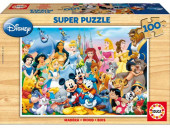Puzzle Maravilhoso Mundo Disney Madeira 100 pçs