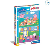 Puzzle Porquinha Peppa 2x60 peças