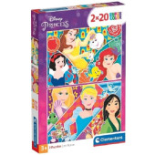 Puzzle Princesas Disney 2x20 peças