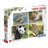 Puzzle Progressivo 4 em 1 Wildlife