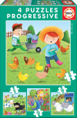 Puzzle Progressivo Animais da Quinta