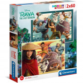 Puzzle Raya e o Último Dragão 2x60 peças